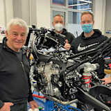 Toni Mang (li.) mit Lucas und Jan Schmidt