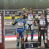 Die Top-3 der EM: Luca Bauer, Harald Simon und Jimmy Olsen (v.l.)