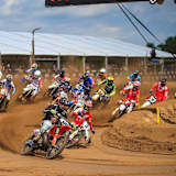 Die Fantic-Armada in Lommel mit Tuani (#3), Spies (#7) und de Dycker (#9)