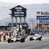 Mario Andretti (Ferrari) und Keke Rosberg (Williams) in Las Vegas 1982