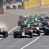 Kurz nach dem Start zum Italien-GP in Monza