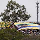 Jedes Jahr das gleiche Bild: Die Brasilianer haben ihren Ayrton Senna nicht vergessen