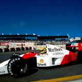 Ayrton Senna im Training zum Brasilien-GP 1991