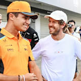 Lando Norris und Sebastian Vettel