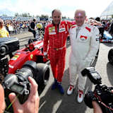 Gerhard Berger and Dr. Helmut Marko