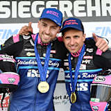 Nur wenige Wochen durften sich Harry Payne (li.) und Kevin Rousseau über den WM-Titel freuen