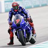 Augusto Fernandez mit der V4-Yamaha in Misano
