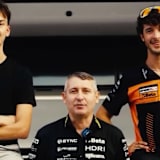 Luca Boscoscuro mit Luca Lunetta (links) und Celestino Vietti