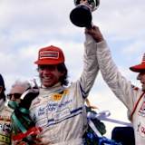 Christian Danner (Mitte) eroberte heute vor 40 Jahren den Formel-3000-Europameistertitel