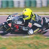 Schnelle und auffällige Kombination: Stefan Prein auf der Honda RS 125