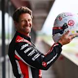 Romain Grosjean mit seinem eigentlich für Abu Dhabi 2020 von seinen Kindern gestalteten Helm