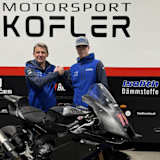 Teamchef Klaus Kofler (li.) mit Sohn und Fahrer Andreas