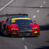 Erkennbare Beschädigung an der Front: Joel Eriksson wurde für den Startunfall beim FIA GT World Cup in Macau bestraft