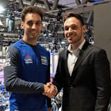 Leandro Mercado (li.) mit Niccolò Canepa von Yamaha