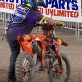 Das Bike von Chase Sexton sah nach dem Crash sehr mitgenommen aus