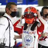 Günther Steiner und Nikita Mazepin 2021 in Bahrain