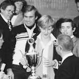 R5 Siegerehrung EMS 78 mit Obi, Reutemann, Ickx, Emde, Hommen, Schmidt und Moderator