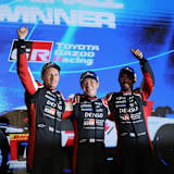 Sieger in Sebring: (v.li.) Mike Conway, Kamui Kobayashi und José María López