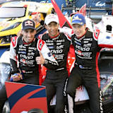 Gewinnen in Portimão: (v.li.) Sébastien Buemi, Ryo Hirakawa und Brendon Hartley