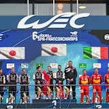 Das Hypercar-Podium bei der WEC in Spa