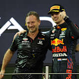 Christian Horner in Abu Dhabi 2021 mit Max Verstappen