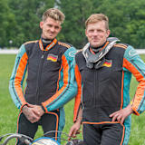 Überraschung: Auch die Herxheimer Patrick Zwetsch (r.) und Beifahrer Victor Caric sind für das EM-Finale qualifiziert