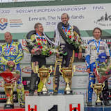 Venus/Eibl wurden Europameister vor Godden/Smith (l.) und Detz/Arling (r.)