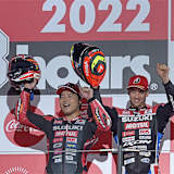 Die Freude über Rang 3 war bei Kazuki Watanabe (li.) und Gregg Black groß