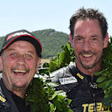 Marcel Fries (li.) und sein Chaffeur Markus Schlosser