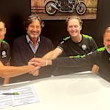 Gabriele Giannini macht einen Schritt zurück auf die Supersport-Kawasaki