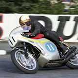 Mike Hailwood auf der Insel Man 1966 mit der 350-ccm-Honda