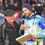 Deutsche Eisspeedway-Ikonen: Michael Lang (li.) und Günther Bauer