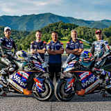 Raúl Fernández und Miguel Oliveira, dazwischen Bogdan Mărunţiş, Razlan Razali und Wilco Zeelenberg 