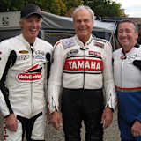 Dieter Braun (Mitte) bei einem Classic Event mit Peter Rubatto und Freddie Spencer