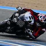 Simone Corsi bei Testfahrten mit der Renzi Ducati