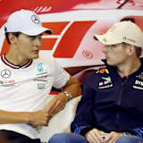 George Russell und Max Verstappen