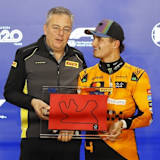 Mario Isola und Lando Norris