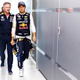 Christian Horner und Sergio Pérez