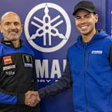 Yamaha-Teammanager Meregalli mit Augusto Fernandez