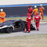 Die verkohlten Reste des Lamborghinis von Georgi Donchev und Christian Engelhart