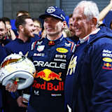 Max Verstappen und Dr. Helmut Marko in Las Vegas