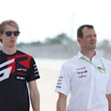 Alex Wurz (re.) mit Brendon Hartley