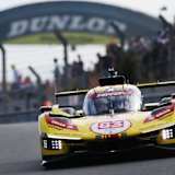 Gelb: Der private Ferrari 499P in Le Mans