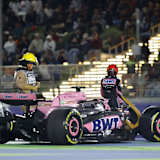 Unrühmliches Ende für Esteban Ocon bei Alpine: In Katar crashte er nach dem Start mit Colapinto