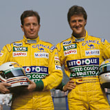 Martin Brundle und Michael Schumacher 1992