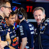 Pérez-Renningenieur Hugh Bird, Sergio Pérez und Christian Horner