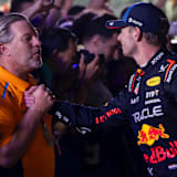 McLaren-CEO Zak Brown und Formel-1-Champion Max Verstappen