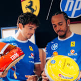 Charles Leclerc und Lewis Hamilton