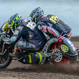 Imanuel Schramm und Beifahrer Patrick Löffler beim Pfingstrennen in Stadskanaal