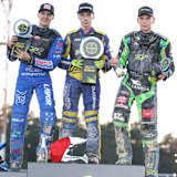 Podest in Riga mit Sieger Nazar Parnitskyi (Mitte)